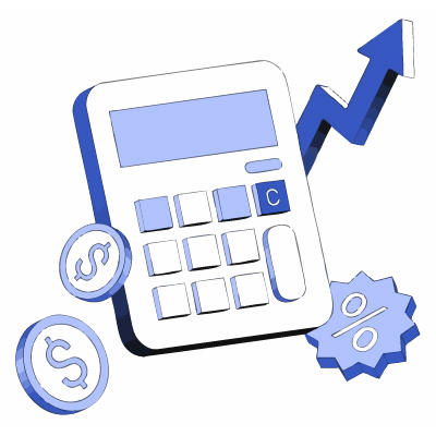 Calculadora con iconos de peso y porcentaje